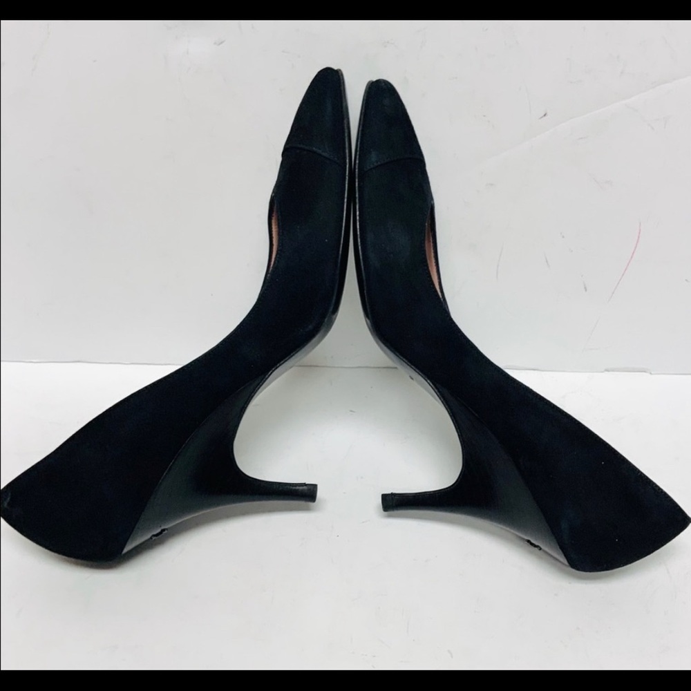 Chanel black suede pumps 2004 Karl Lagerfeld - Picture 11 of 14